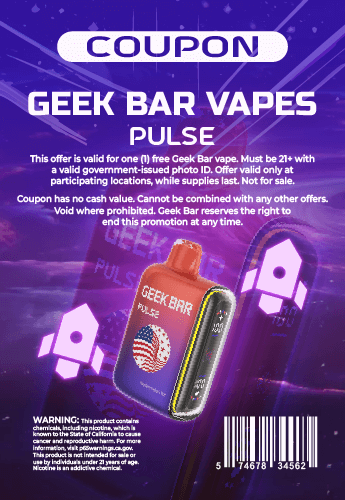 Free Geek Bar Pulse Coupon