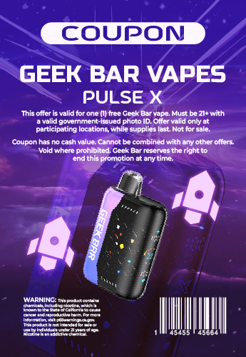 Free Geek Bar Pulse X Coupon